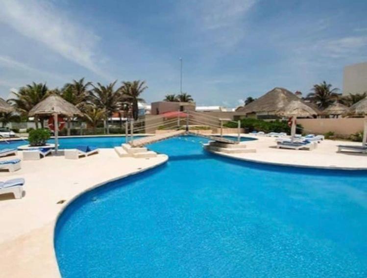 Studio oceanfront prime location Cancún Esterno foto